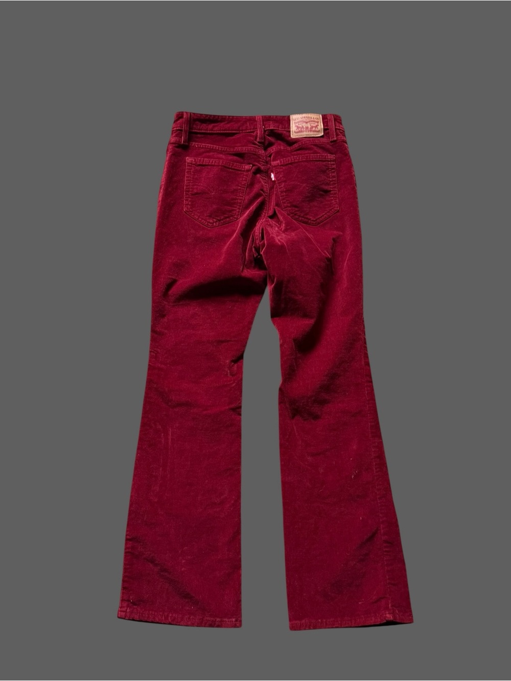Levi’s 725 High Rise Bootcut Corduroy Pants Burgundy Size 28 Dark Academia Retro